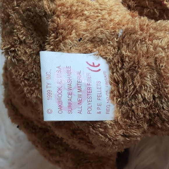 Green Bay Packers Ty Beanie Baby FUZZ Teddy Bear - Retired Vintage Collectible - Picture 9 of 12